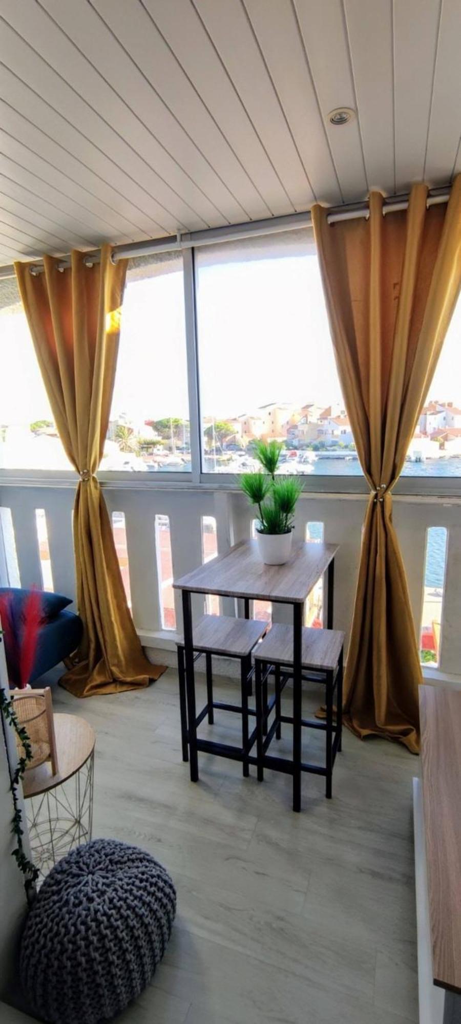Charmant Studio, lumineux avec vue sur la Marina Le Barcarès Extérieur photo